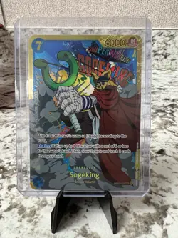 Sogeking OP03-122 SECRET RARE One Piece PILLARS OF STRENGTH English. NM - Image 1