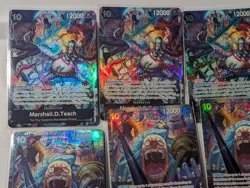 2nd Anniversary One Piece TCG Card LOT - Buggy (051) and Teach (093) 6 cards - Image 2