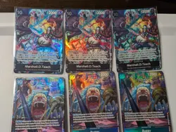 2nd Anniversary One Piece TCG Card LOT - Buggy (051) and Teach (093) 6 cards - Image 3