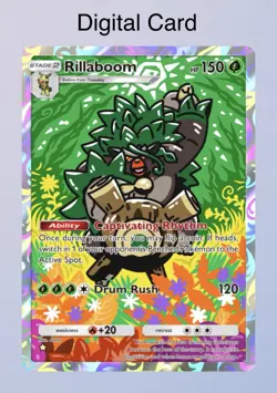 (Digital Card) Rillaboom Full-Art 1⭐, Pokemon TCG Pocket, English - Image 1