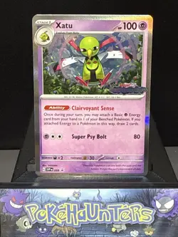 Pokemon Card Xatu 059 Black Star Promo Holo Paradox Rift Light Play - Image 1