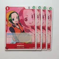 4 x Makino OP02-015 One Piece TCG Card Game Playset NM - Image 1