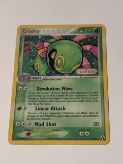 Cradily Holo Legend Maker 3/92 STAMPED LP Pokemon Card - Image 2