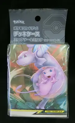 Pokemon Card Sun and Moon Deck Case Mewtwo and Mew Tag Team GX Japanese - Image 1