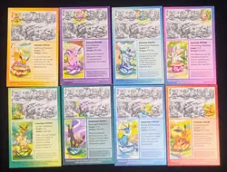 Pokemon Prismatic Evolution Eevee Mini Tin Art Cards 8/8 Complete Bundle - Image 2