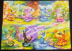 Pokemon Prismatic Evolution Eevee Mini Tin Art Cards 8/8 Complete Bundle - Image 3