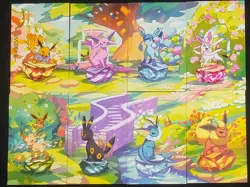 Pokemon Prismatic Evolution Eevee Mini Tin Art Cards 8/8 Complete Bundle - Image 5
