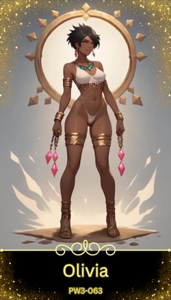Olivia - Beautiful Sexy Waifu Card -Custom DIY Fan Art Card PW3-063 - Image 1