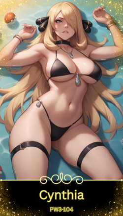 Cynthia - Beautiful Sexy Waifu Card -Custom DIY Fan Art Card PW3-104 - Image 1