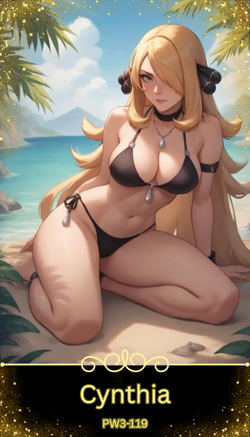 Cynthia - Beautiful Sexy Waifu Card -Custom DIY Fan Art Card PW3-119 - Image 1