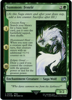Summon: Fenrir (Foil) - 0203 - Final Fantasy - MTG - NM/M - Image 1