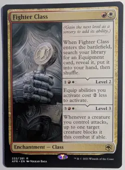 Fighter Class x1 Adventures In The Forgotten Realms MTG LP/NM - Image 1