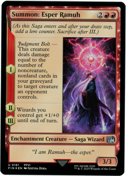 Summon: Esper Ramuh (Foil) - 0161 - Final Fantasy - MTG - NM/M - Image 1