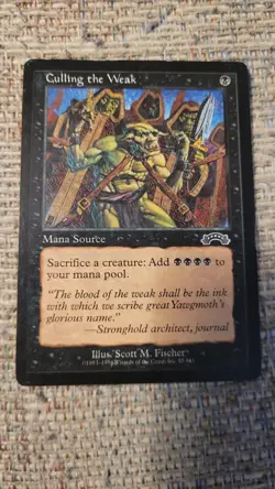 * * 1x Culling the Weak x1 * * Exodus MTG MP Moderately Played - Image 1