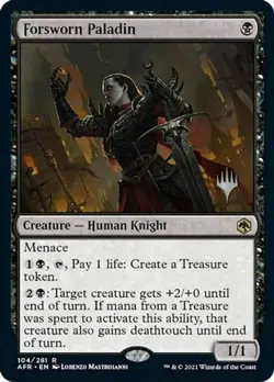 1 x Forsworn Paladin - Promo Pack - Adventures in the Forgotten Realms - NM-Mint - Image 1