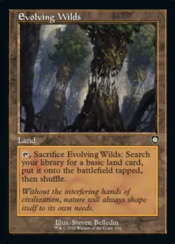 Evolving Wilds (Retro) [The Brothers' War Commander] Magic MTG - Image 1