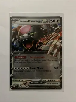 Pokemon TCG Bloodmoon Ursaluna ex 141/167 - Ultra Rare - Twilight Masquerade - Image 1
