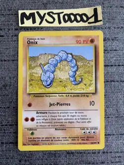 Carte Pokemon Onix 56/102 Set De Base Wizard Francais Occasion - Image 1
