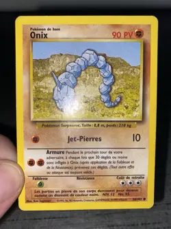 Carte Pokemon Onix 56/102 Set De Base Wizard Francais Occasion - Image 3