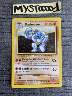 Carte Pokemon Machopeur 34/102 Set De Base Wizard Francais Occasion - Image 1