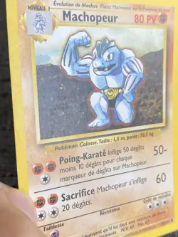 Carte Pokemon Machopeur 34/102 Set De Base Wizard Francais Occasion - Image 5
