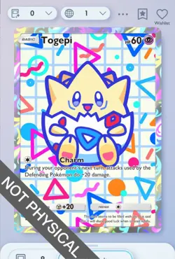 Pokemon TCG POCKET - Togepi 1⭐, Wisdom of Sea and Sky, English - Image 1