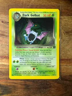 Dark Golbat 7/82 Team Rocket Holo Unlimited WOTC Pokemon TCG NM - Image 1