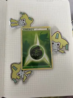 🍃 NEAR MINT Grass Energy Celebi - 115/123 Pokemon TCG - HeartGold & SoulSilver - Image 1