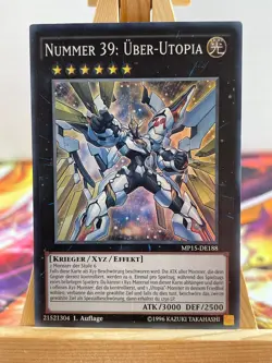 Nummer 39: Uber-Utopia MP15-DE188 Super Rare Deutsch NM YUGIOH - Image 1