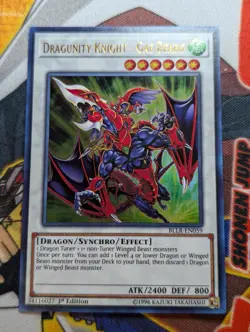 Yugioh Dragunity Knight - Gae Dearg BLLR-EN059 Ultra Rare 1st Edition NM - Image 1