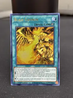 Yugioh Blaze Cannon LED7-EN005 Ultra Rare 1st Edition NM Condition - Image 1