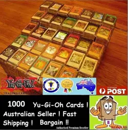 YuGiOh! 1000 + Bulk Cards Pack [100 Rares & HOLOS] BEST GENUINE KONAMI AUSTRALIA - Image 1