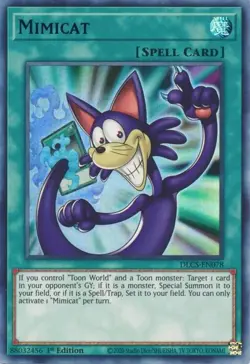 Yugioh Mimicat DLCS-EN078 1st Edition (BLUE) M/NM - Image 1