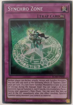 YuGiOh Synchro Zone Secret Rare 1st Edition BLMR-EN048 - Image 1