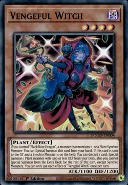Vengeful Witch - Super Rare 1st Edition DOOD-EN004 - NM - YuGiOh - Image 1