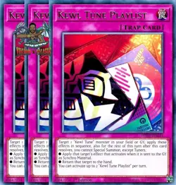 Yugioh! 3x Kewl Tune Playlist PHRE-EN041 Rare 1st Ed NM - Image 1