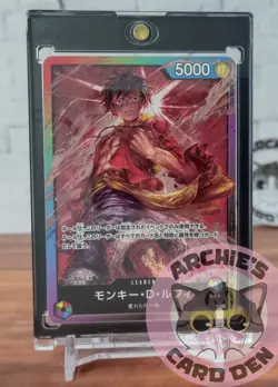 One Piece Card Game Monkey D. Luffy Rainbow Leader Event Promo NEAR-MINT - Image 1