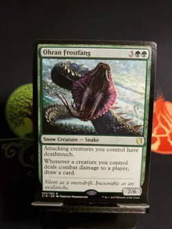 Ohran Frostfang Commander 2019 Regular C19 33 Rare Green Snow Creature Snake - Image 1