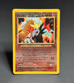 Pokemon TCG: Entei 34 - Reverse Holo W/ Swirl- Black Star Promo - *MP* - Image 1