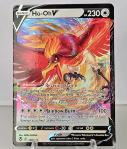 Ho-Oh V 140/195 - Sword & Shield Silver Tempest Foil Near Mint - Image 1