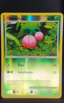 Cherubi Arceus 60/99 Reverse Holo NM Pokemon Yuka Morri Claymation - Image 1
