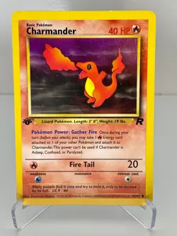 Pokemon TCG Charmander Team Rocket 50 Regular 1st Edition Common - LP - Image 1