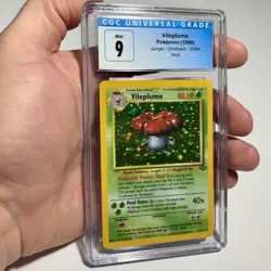 CGC 9 Vileplume Holo 15/64, 1999 Pokemon Jungle English - Image 1