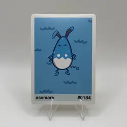 Assmary (Azumarill) #184 - Gen 2 Pookiemoot Fan Art - Pokemon - Image 1