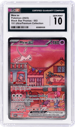 2023 Pokemon Scarlet and Violet Black Star Promo Mew Ex CGC 10 - Image 1