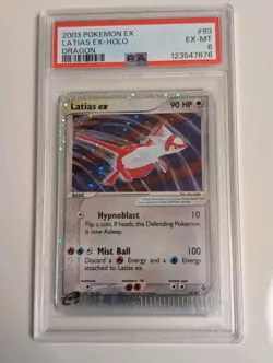 Latias Ex 93/97 2003 POKEMON EX DRAGON HOLO PSA 6 Clean Possible Regrade - Image 1