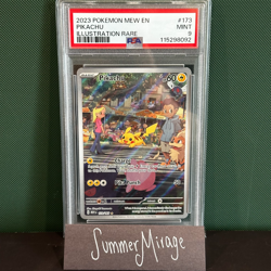 2023 English Pokemon 151 Pikachu Illustration Rare # 173/165 PSA 9 MINT - Image 1