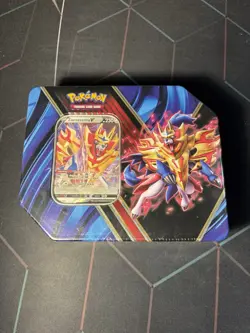 Sealed Pokemon TCG Legends of Galar Tin Zamazenta V 2020 N731 - Image 1