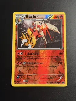 Pokemon Black & White Dark Explorers BLAZIKEN Reverse Holo 17/108 - Image 1