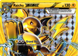 Pokemon TCG Raichu BREAK 50/162 Breakthrough Holo Raichu LP/MP - Image 1